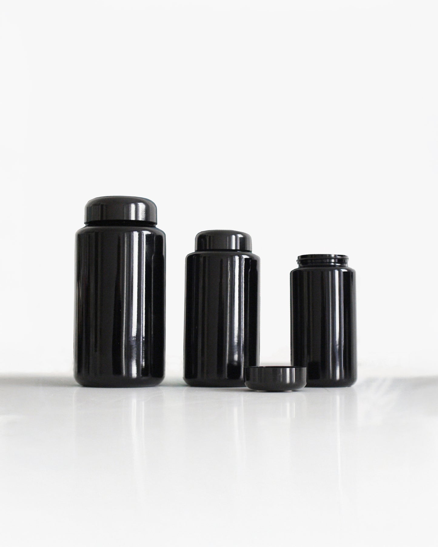 REFILL Glasdose mit Deckel