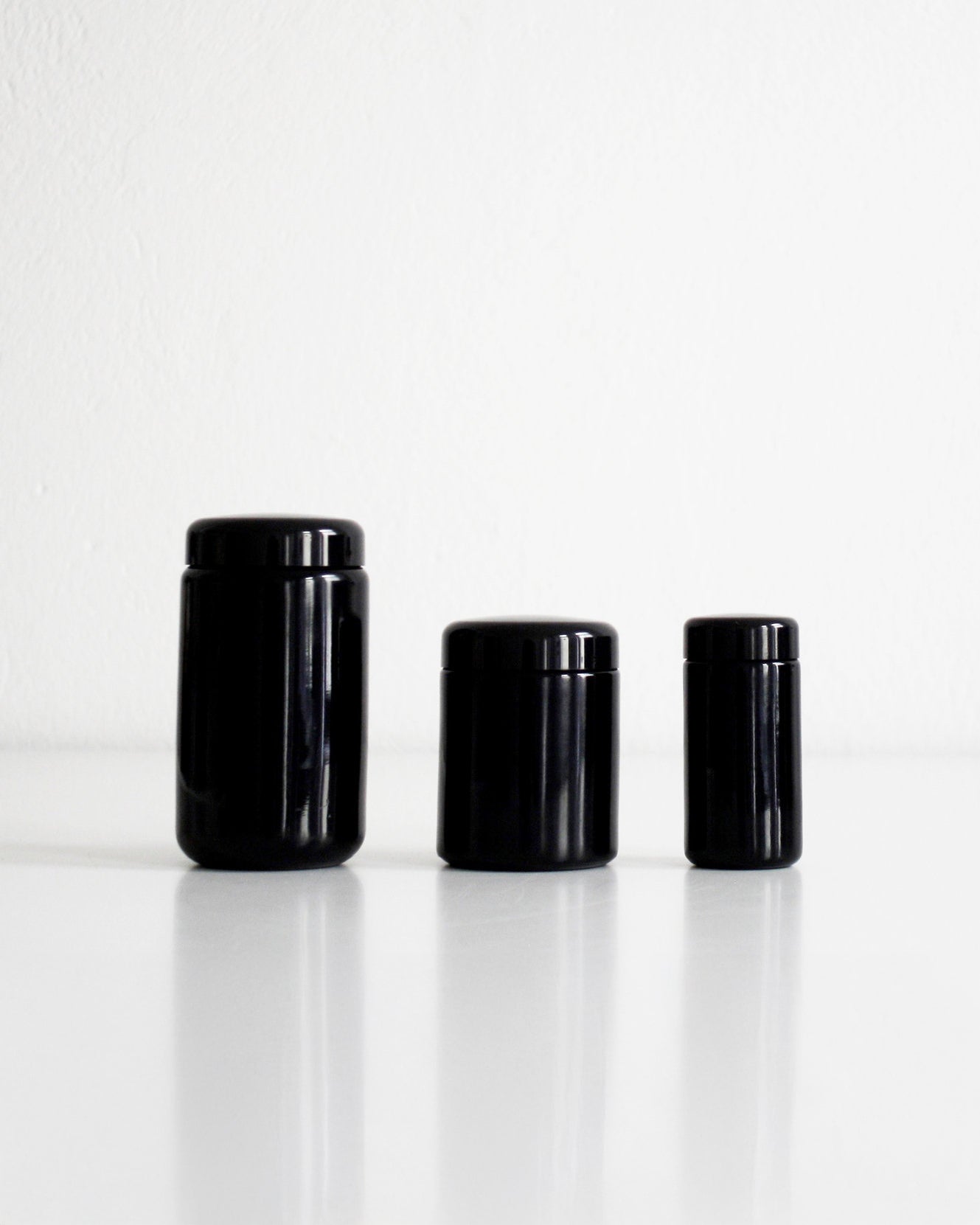 REFILL Glasdose mit Deckel | Weithals
