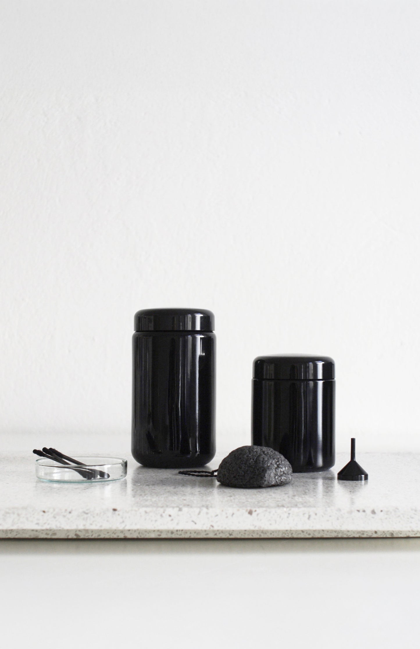 REFILL Glasdose mit Deckel | Weithals