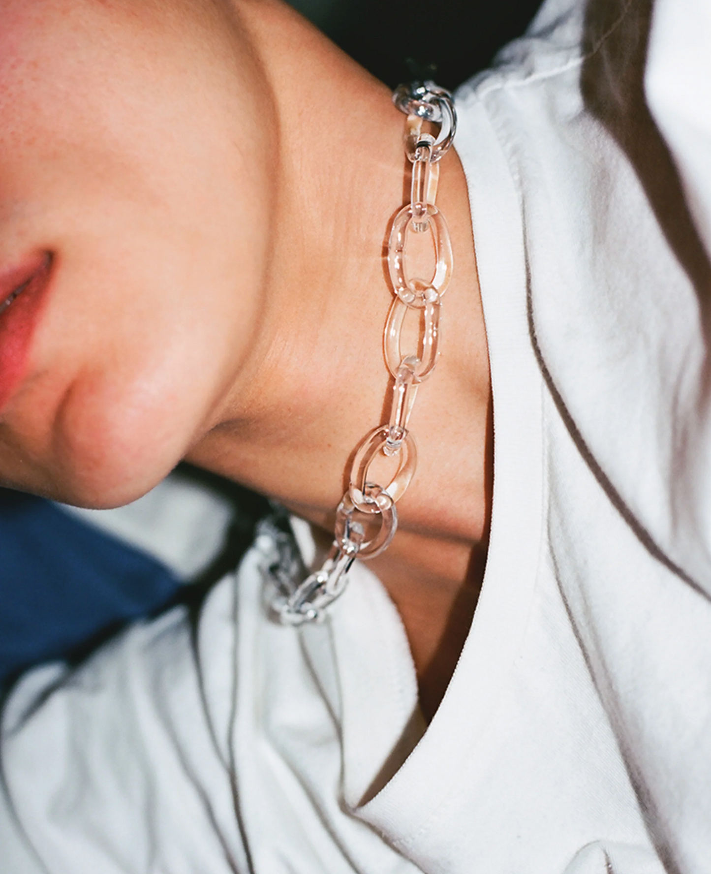 XYZ glass necklace