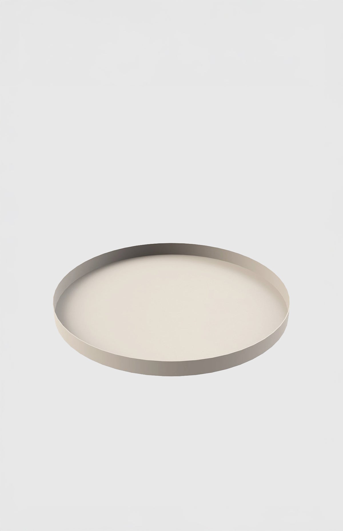 COOEE Circle Metalltablett rundes Tablett 30 40 in Schwarz und Sand – analograum GmbH
